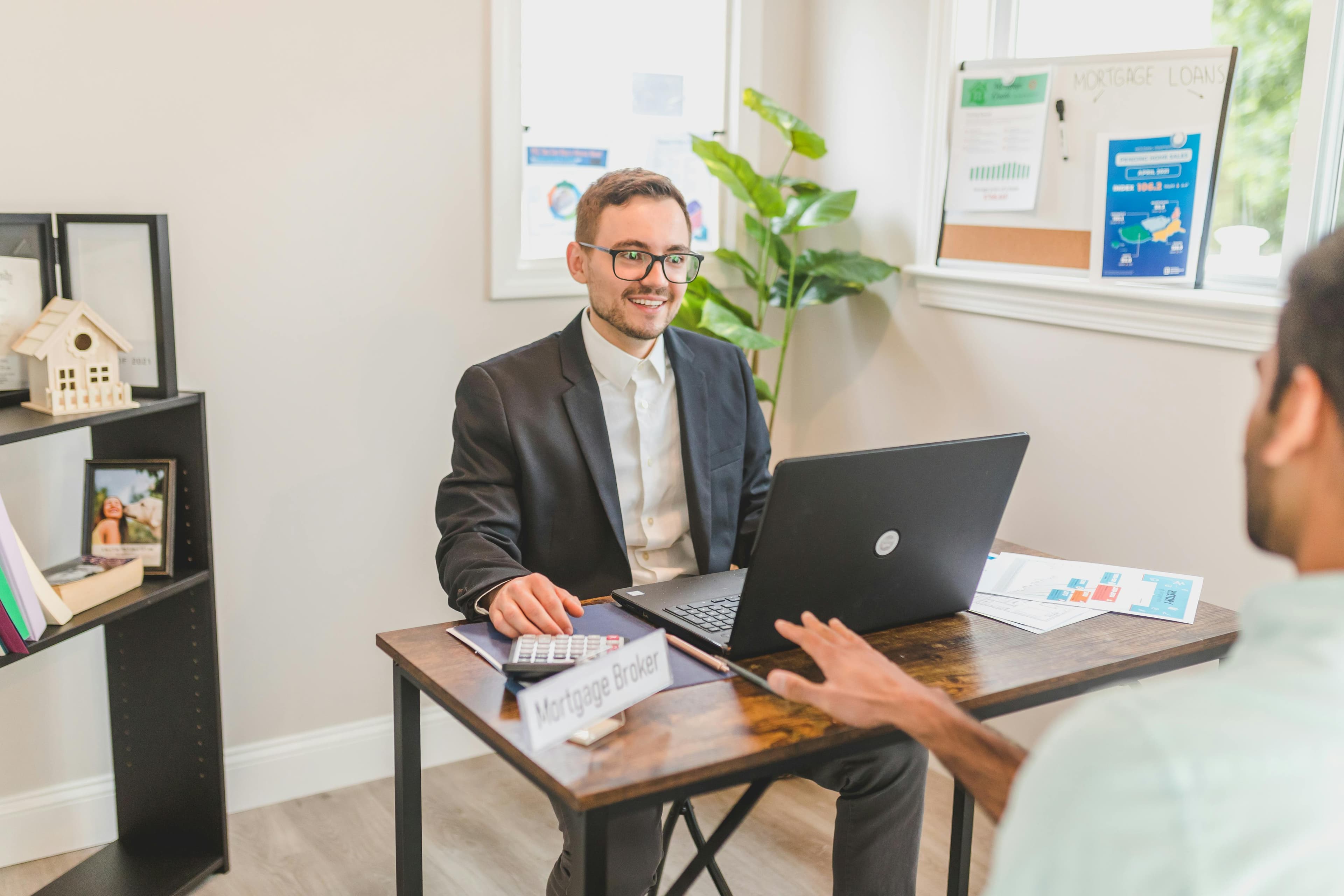 Advisor walking a client through financial next steps
